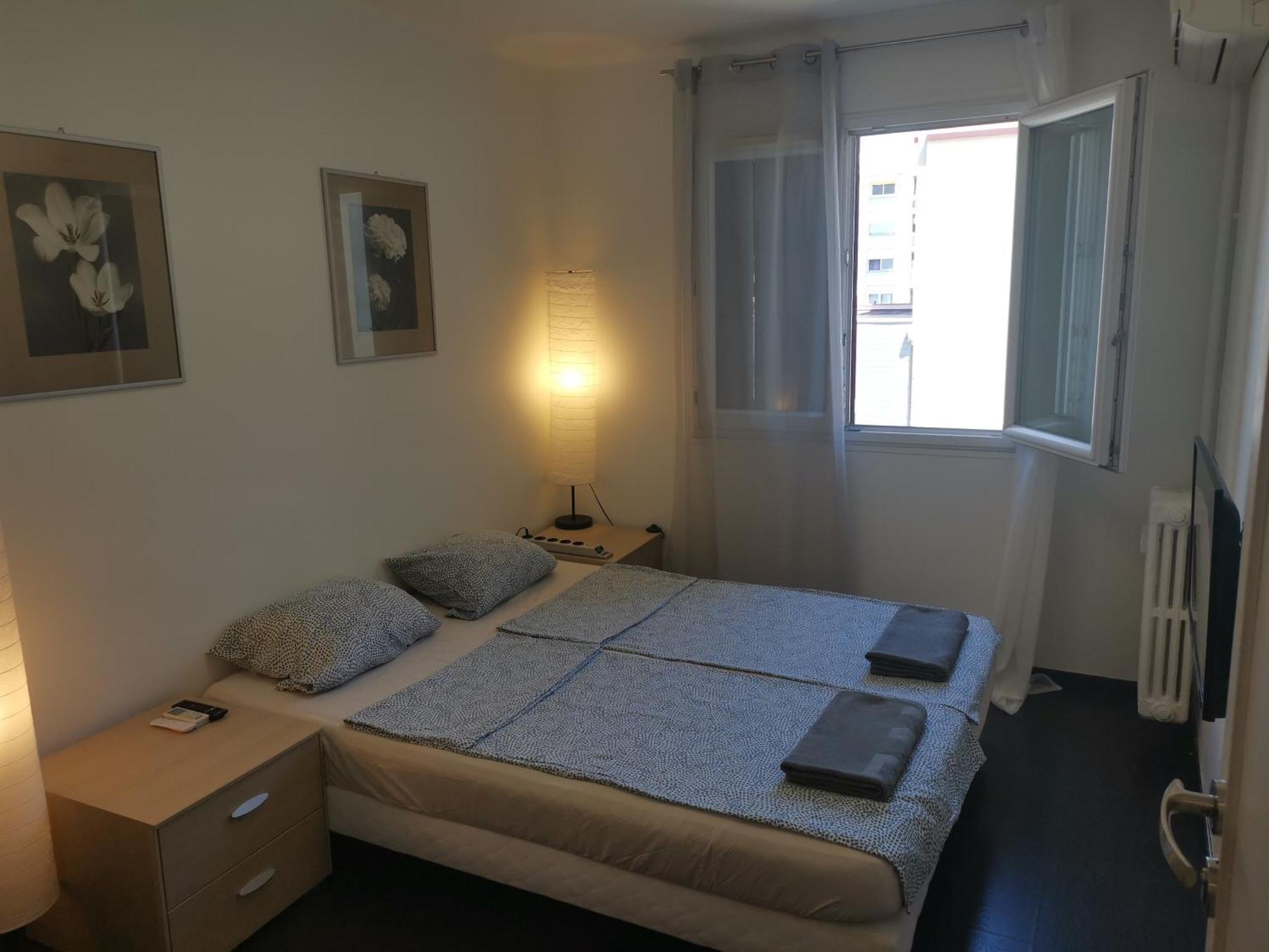 The Nice - 3 Rooms, 3Air Cond, 3Tv, 3Fans, 2 Wc, Wifi Everywhere 5Min Aeroport, Train, Beach, 1Min Tram, 15 Min Centre, Port, Parking Possible Eksteriør bilde